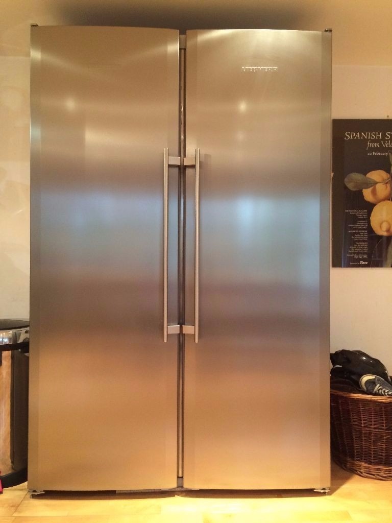 LIEBHERR STAINLESS STEEL TALL FRIDGE AND FREEZER STAND ALONE UNITS