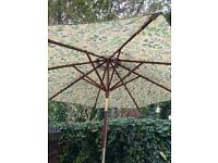 Garden umbrella and stand