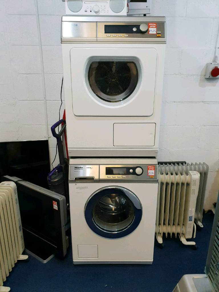 Miele professional industrial washing machine and tumble refurbished