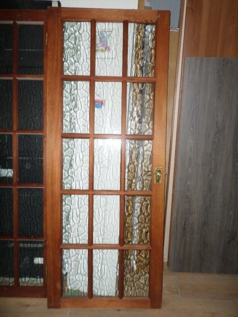 WOODEN INTERNAL 15 PANEL GLAZED DOOR IN GOOD CONDITION in Croydon, London Gumtree