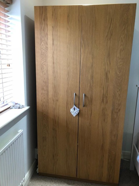 Ikea Malm Double Wardrobe With Two Internal Drawers