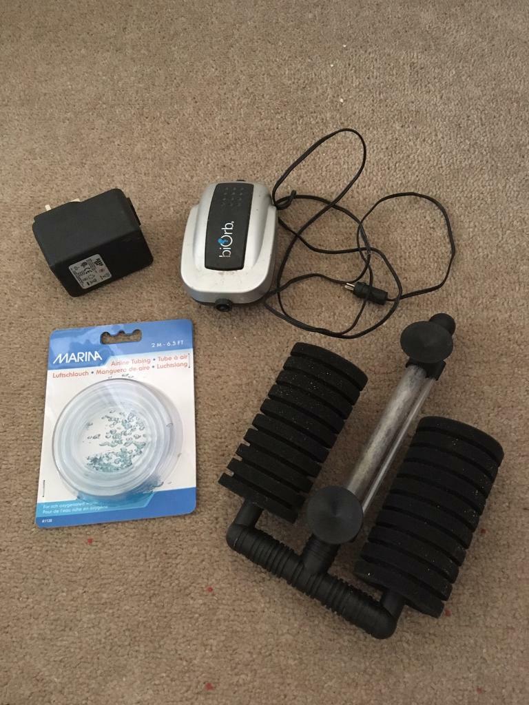 Biorb air pump + double sponge filter fish tank aquarium in Maidstone, Kent Gumtree
