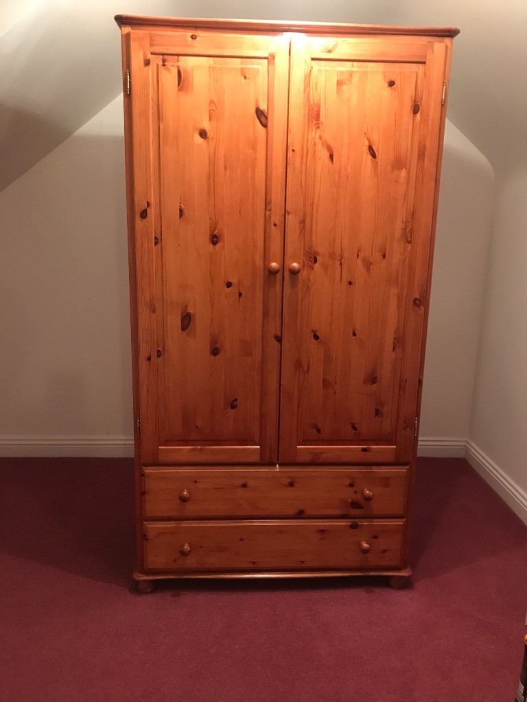 Ducal Pine Wardrobe With Drawers Immaculate In Huddersfield