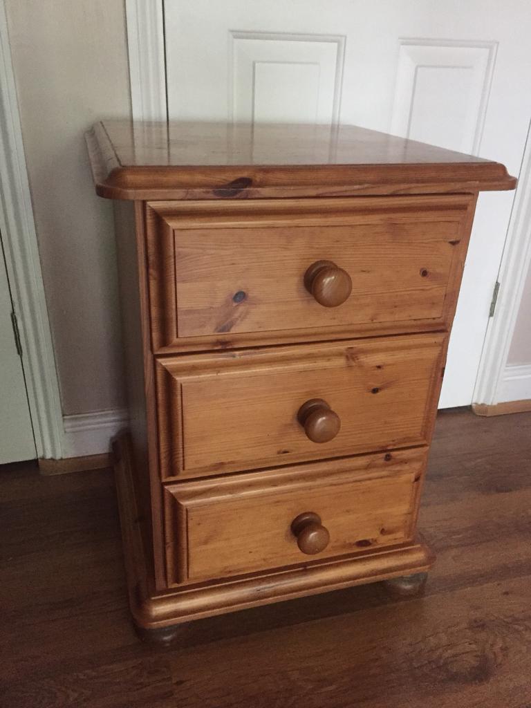 Solid pine bedside in Chelmsford, Essex Gumtree