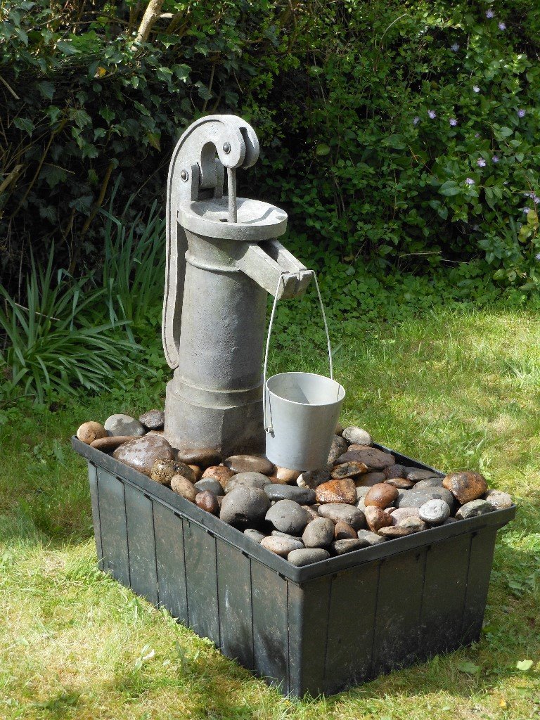 Ornamental Garden Pump Water Feature in Selston, Nottinghamshire