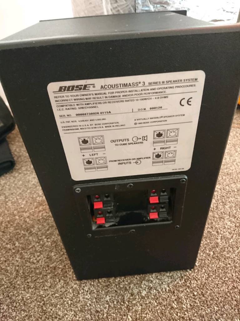 Bose acoustimass 3 series, III speaker system subwoofer | in Oakwood
