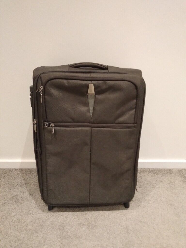 Delsey suitcase - black/grey