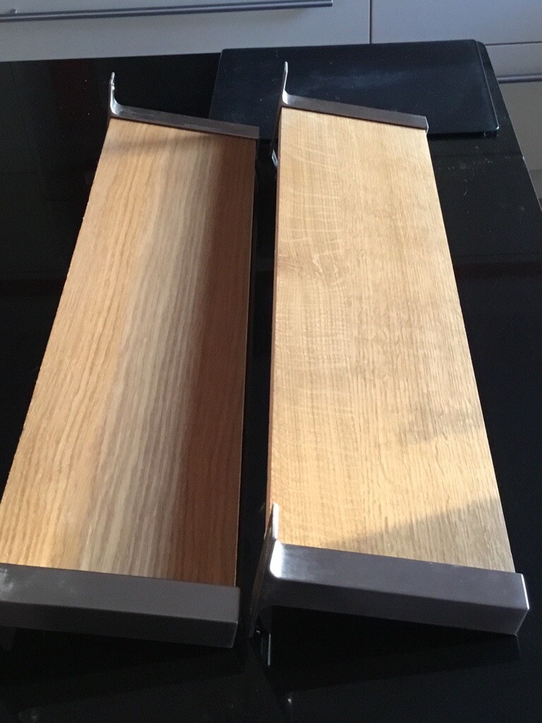 2 oak veneer shelves 80cm long in Sheffield, South Yorkshire Gumtree
