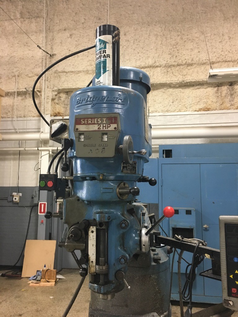 Bridgeport Series 1 2  HP Variable Speed Vertical Mill w/ DRO , Servo Feed, PDB