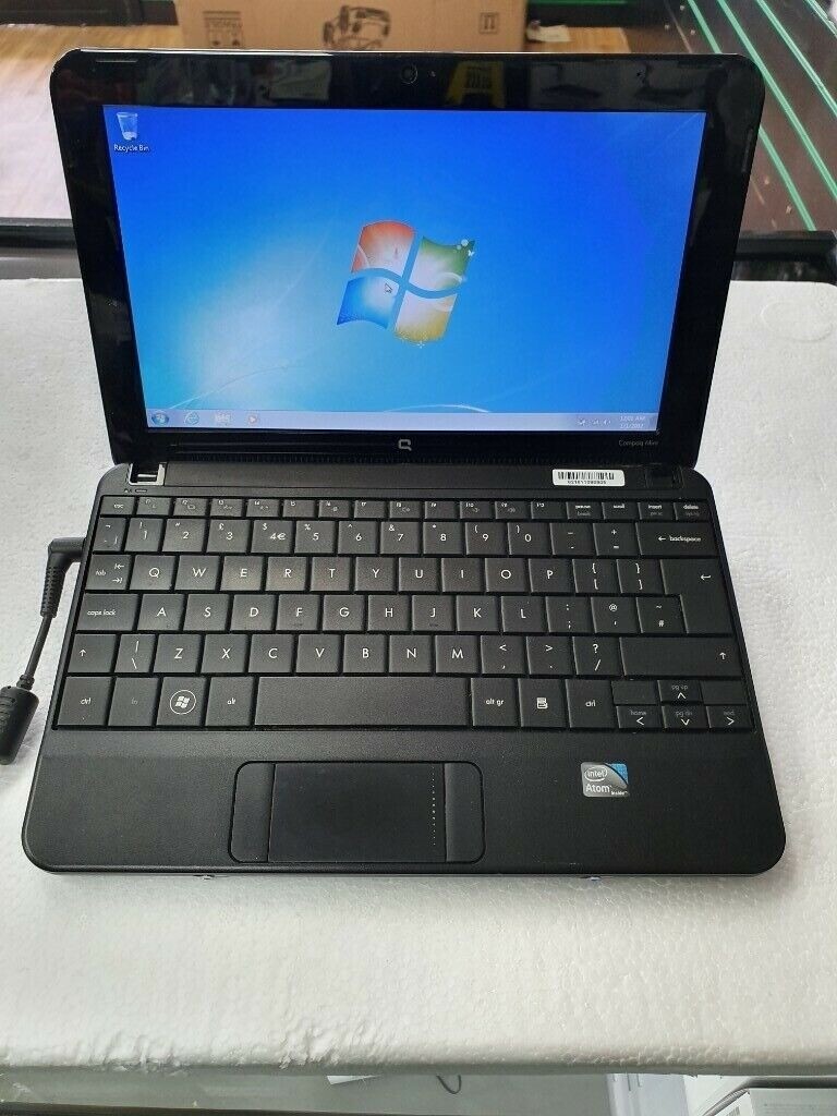 LAPTOP COMPAQ MINI 110 USED WINDOWS 7 INTEL (R) ATOM(TM) 1GB RAM 1