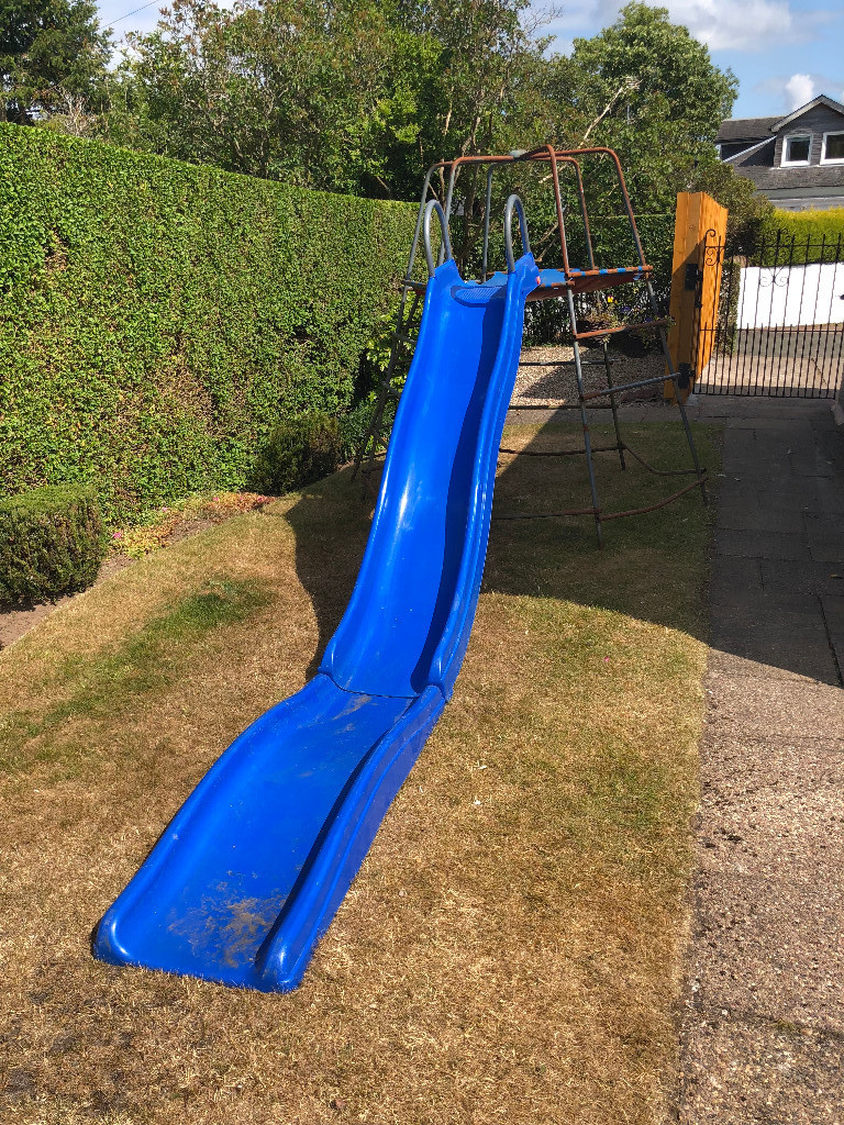 Free Outdoor Climbing Frame and Slide with Extension in Newton Mearns