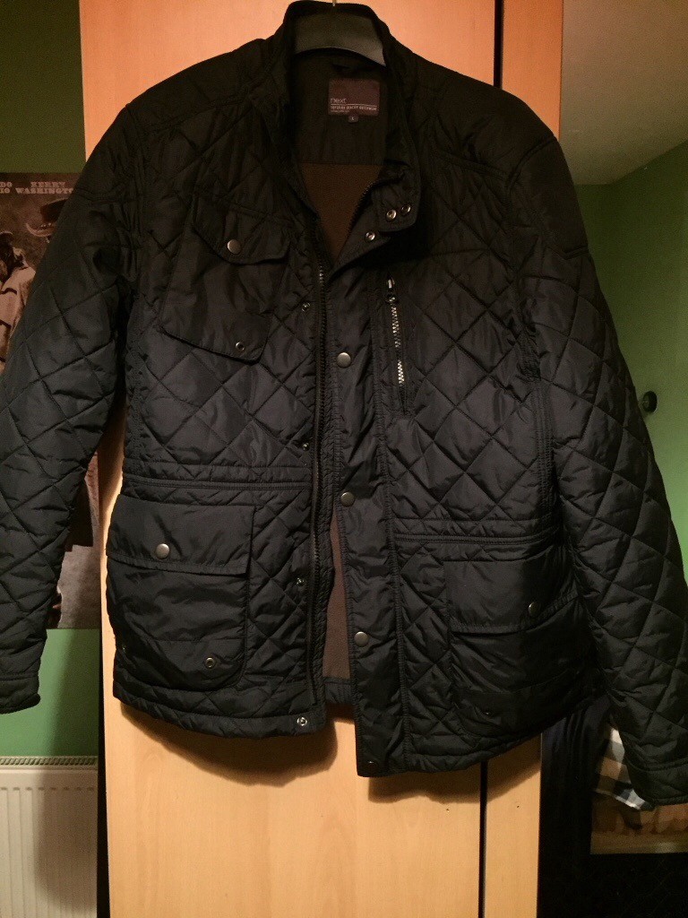 Next Men's Padded (Quilted) Navy Jacket Coat Large in Basildon, Essex