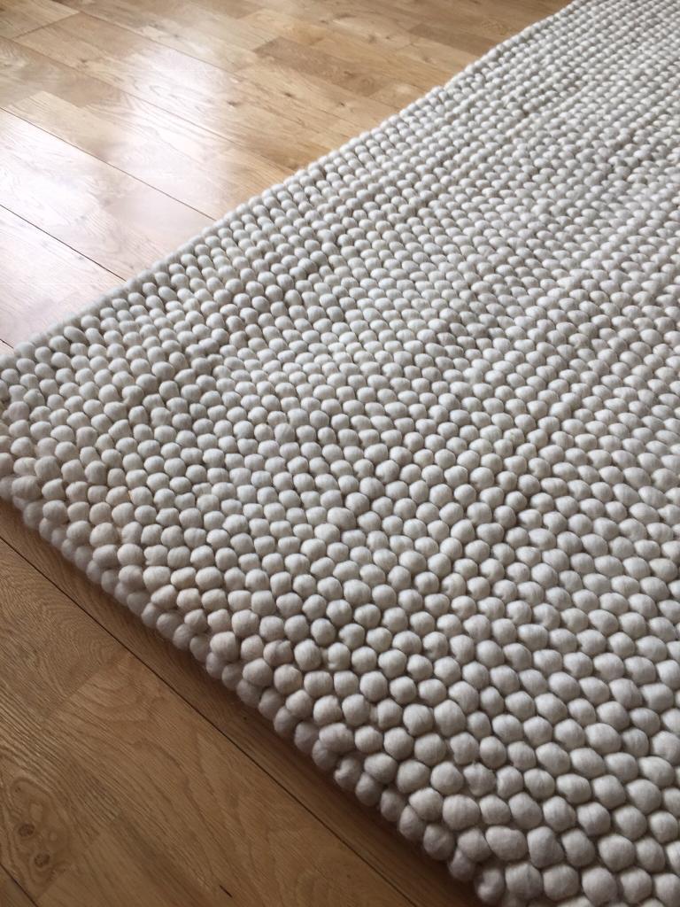Bobble Rug Grey Carpet Vidalondon