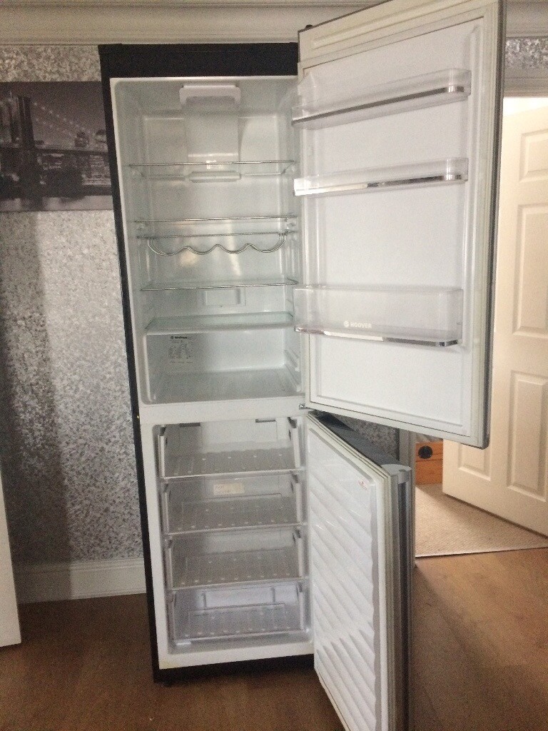 Black silver large fridge freezer very good condition in