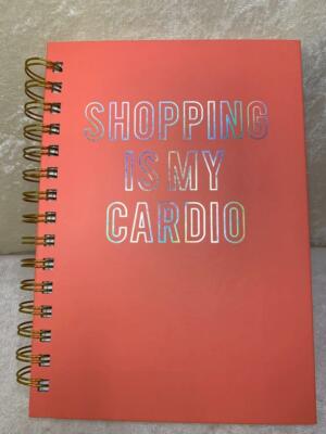 Graphique Shopping Is My Cardio Hardcover Journal Spiral Notebook 6.25''x8.25''x1