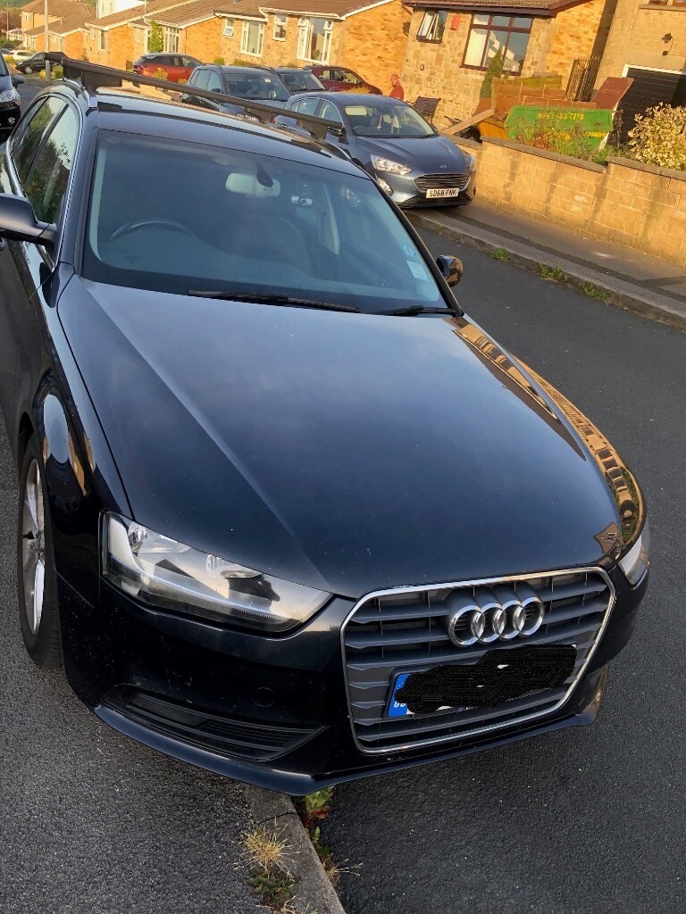 Dark blue audi