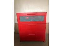 IKEA Red Drawers 