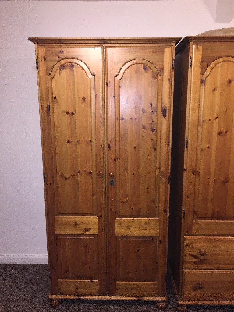 Oak Effect Pine Wardrobe In Cardiff Gumtree