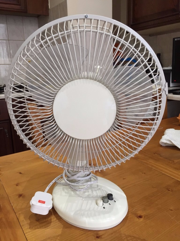 Argos 9-inch Desk Fan, White, Used V.G. Condition, £8 Collect Only ...