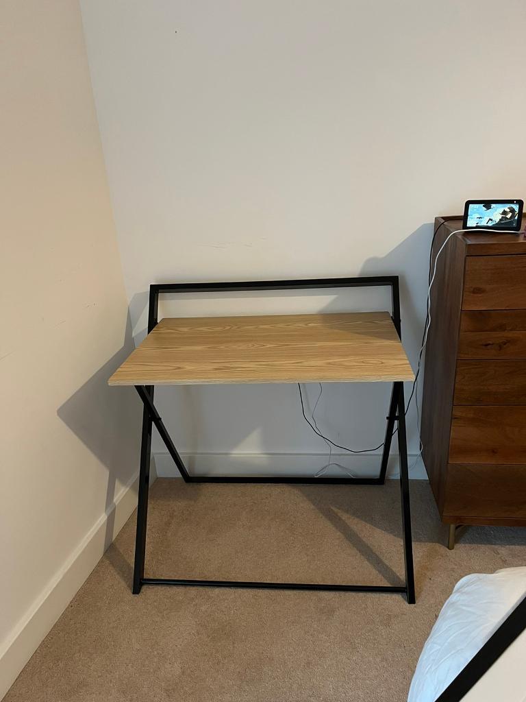 Habitat compact folding office desk black and oak in London Gumtree