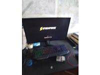 Stormforce onyx I5 gaming pc plus monitor keyboard and mouse