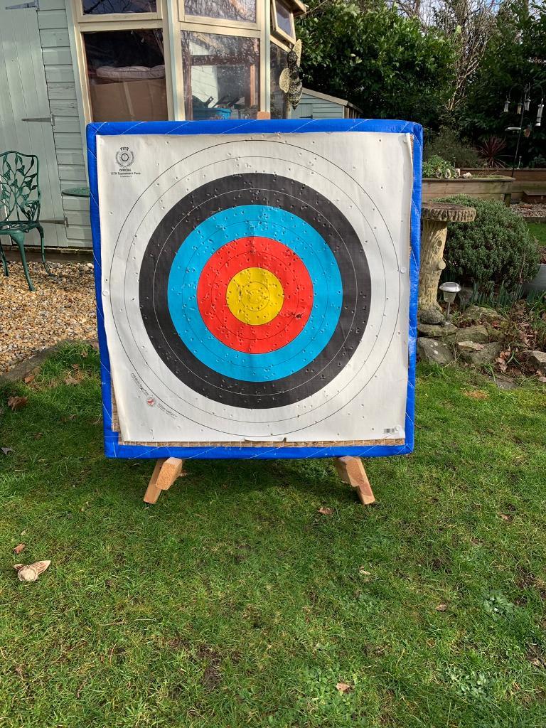 Archery stand and straw target face in Fareham, Hampshire Gumtree