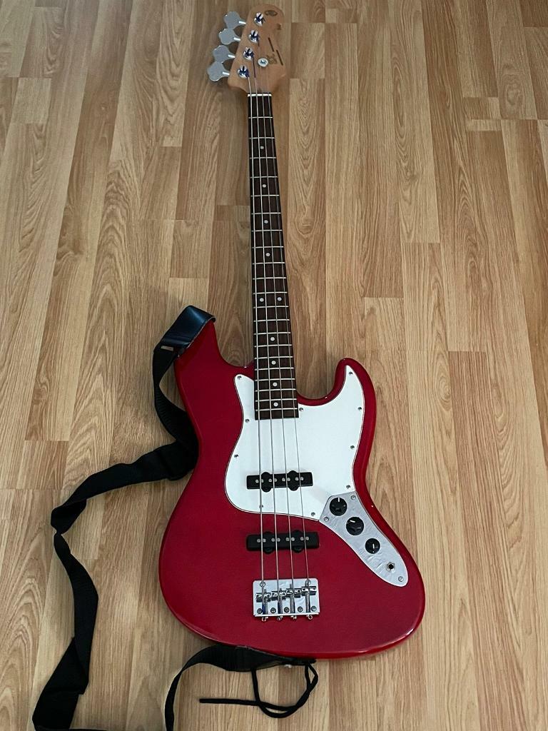 Cherry red bass guitar in Renfrew, Renfrewshire Gumtree