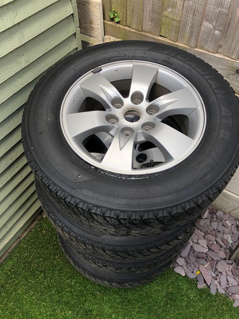 Mitsubishi L200 Alloy Wheels and Tyres x4 in Bournemouth, Dorset