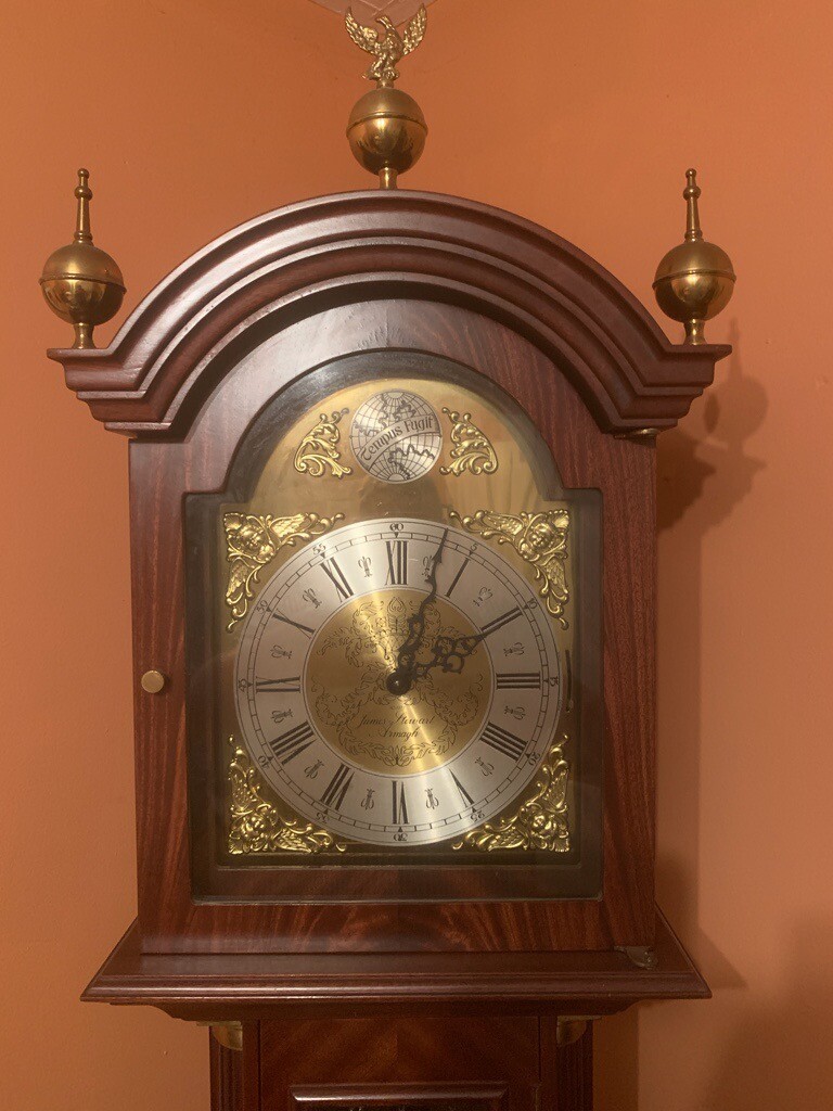Grandfather Clock 1977 James Stewart Armagh Westminster chimes in
