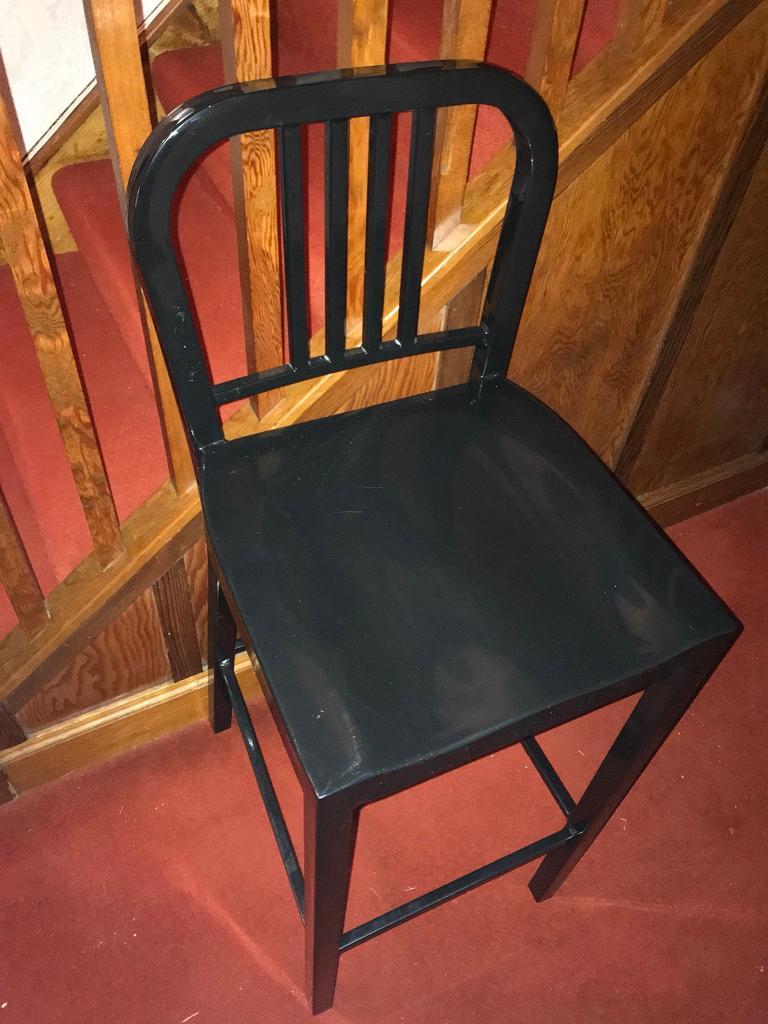 Black kitchen chairs / stools Perfect Condition in Mount Florida
