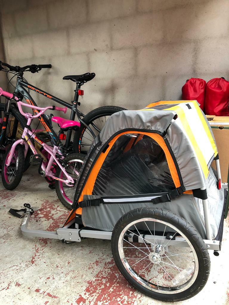 Halfords Double Bike Trailer For Kids - Superb Condition | in Portadown, County Armagh | Gumtree