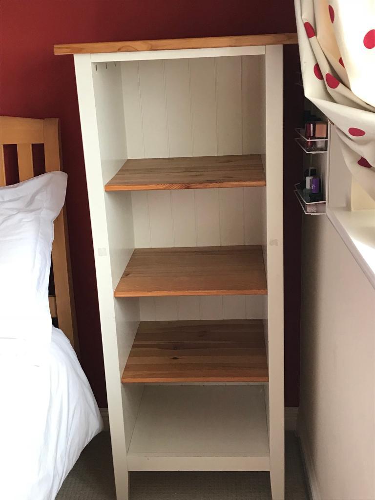 Tall white and wooden shelving unit in Monifieth, Dundee Gumtree