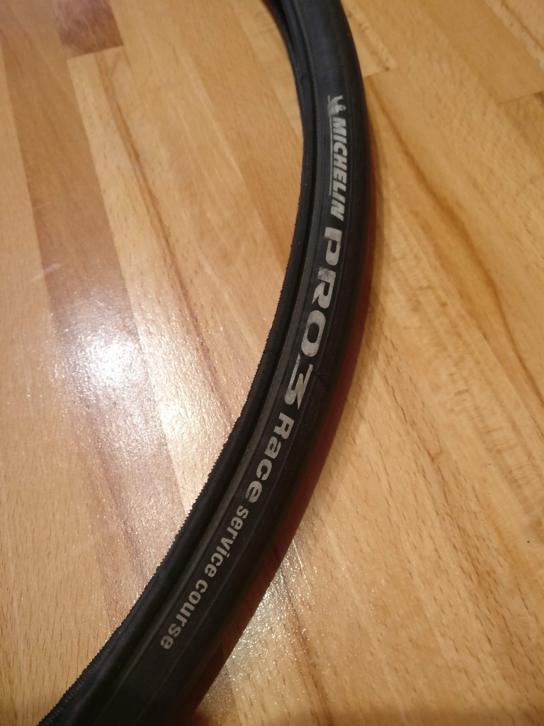 Set of Michelin Pro 3 Race Service Course Cycling Tyres. 23mm. Very