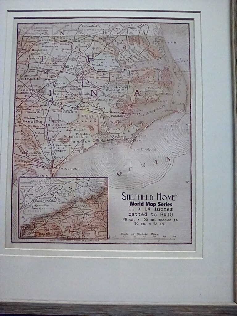 Framed Print of Map in Birtley, County Durham Gumtree
