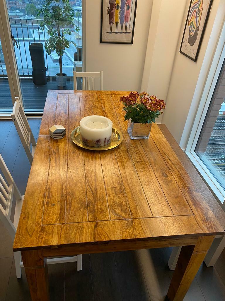 Solid Oak Dining Table (180cm / 225cm) | in London | Gumtree