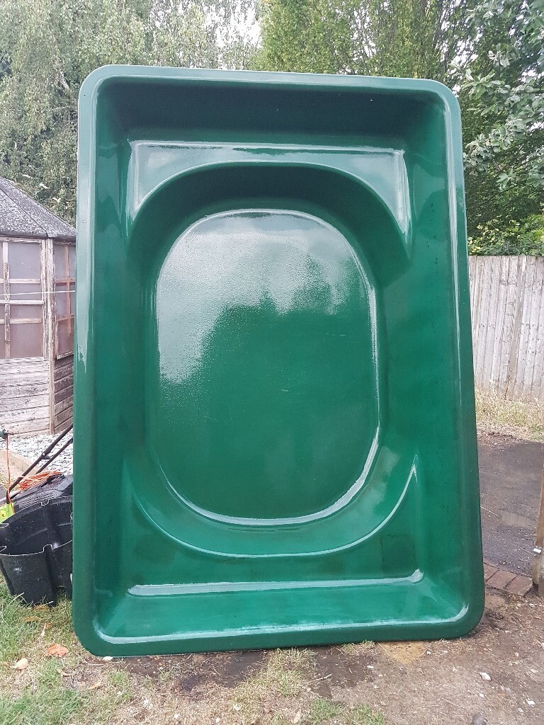 8ft by 6ft by 2ft deep fibreglass garden fish pond in Basingstoke