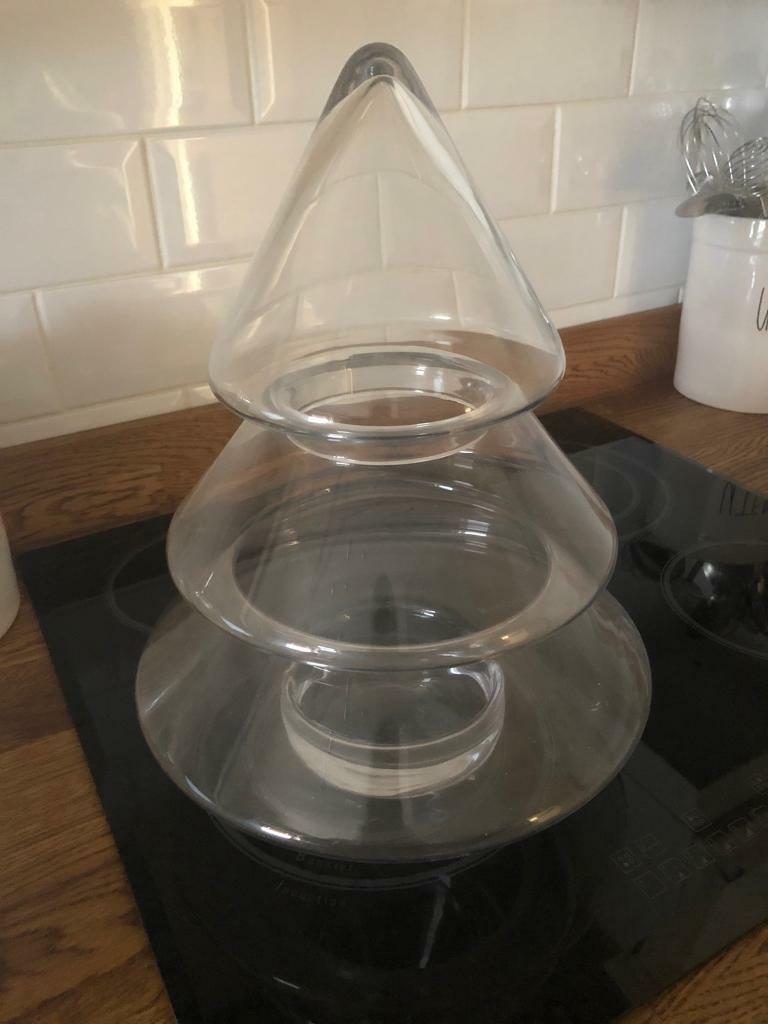 Large Glass Christmas Tree Treat Jar | in Brighton, East Sussex | Gumtree