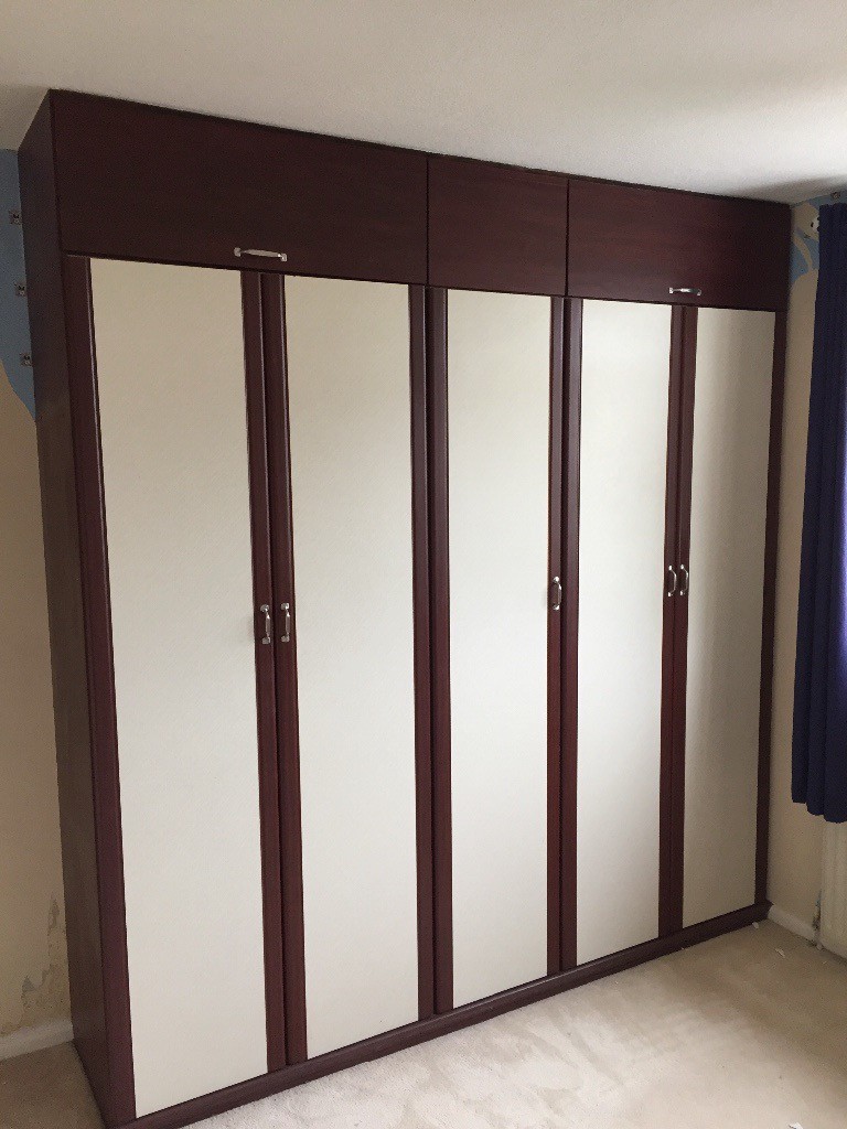 Fitted Wardrobes With 5 Doors One With Mirror Inside In Binley West
