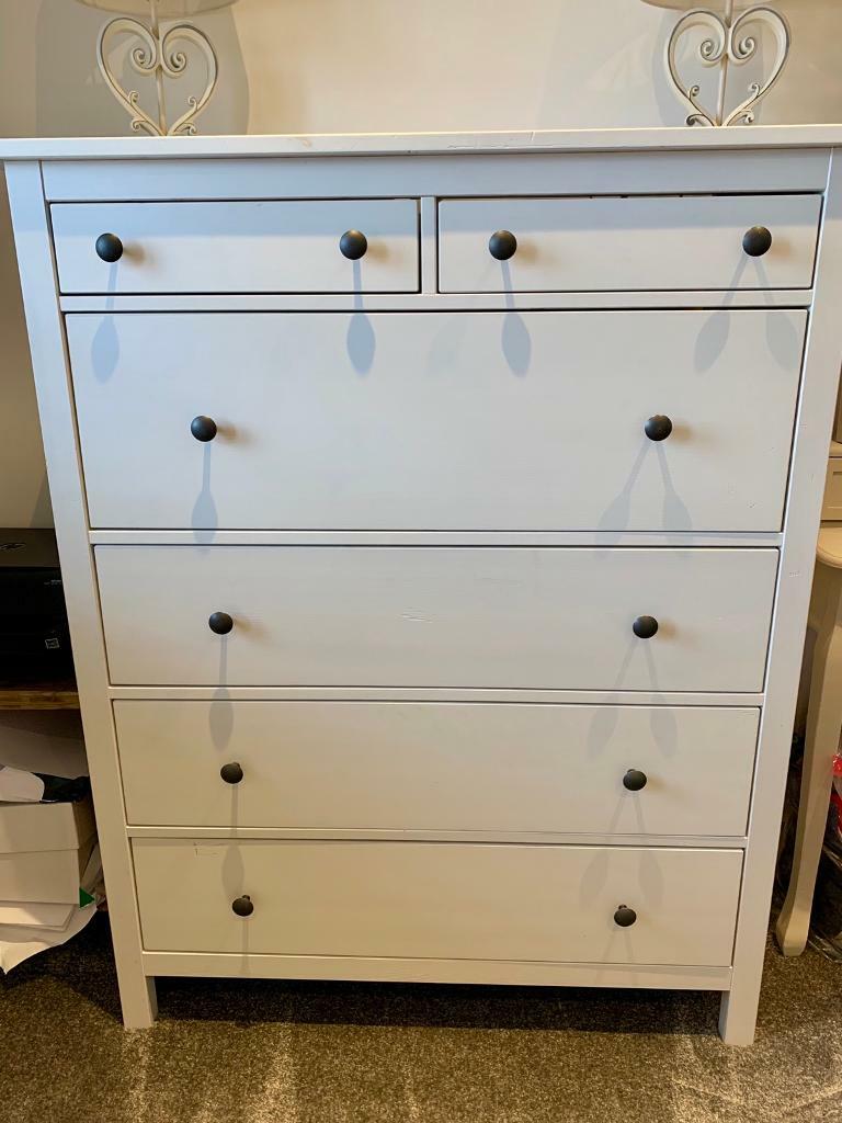 IKEA Hemnes Chest of 6 drawers, white stain, 108x131 cm in Hockley, Essex Gumtree