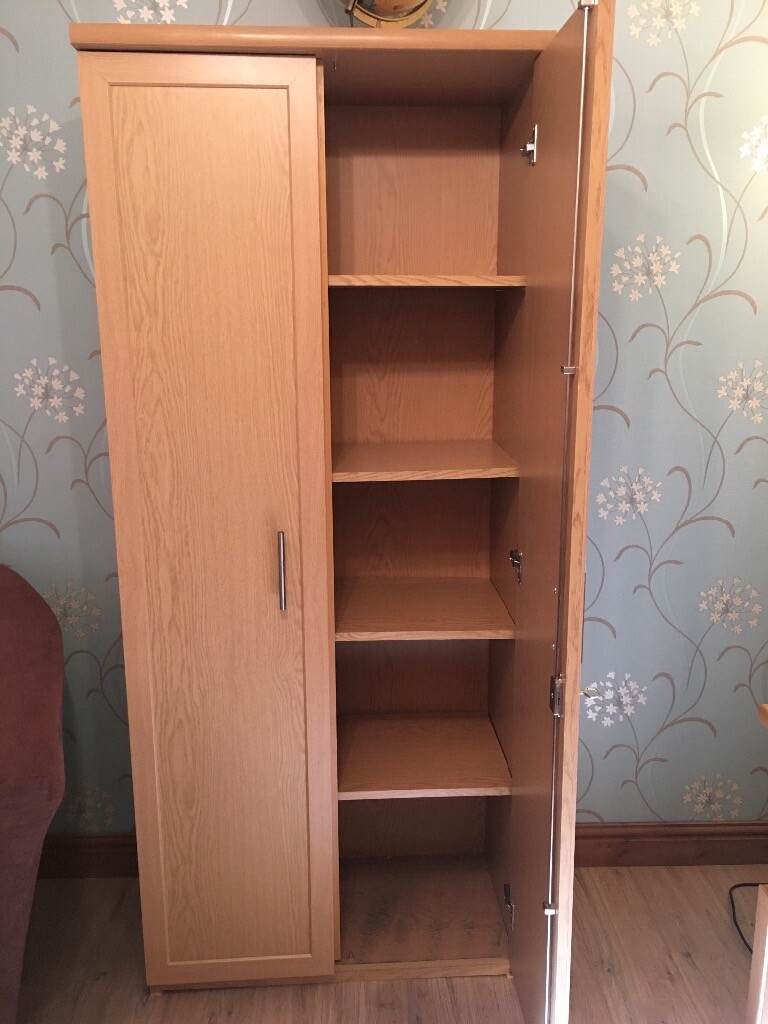 Oak Effect Office Furniture, Free Standing Cupboard in Willand, Devon