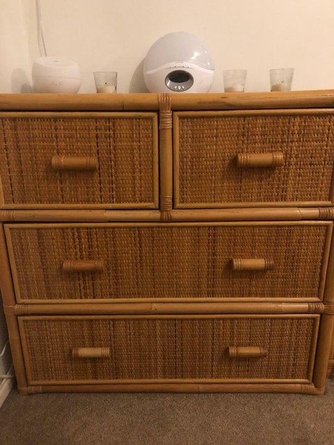 Bamboo Wicker Chest Of Drawers In Sutton Coldfield West Midlands
