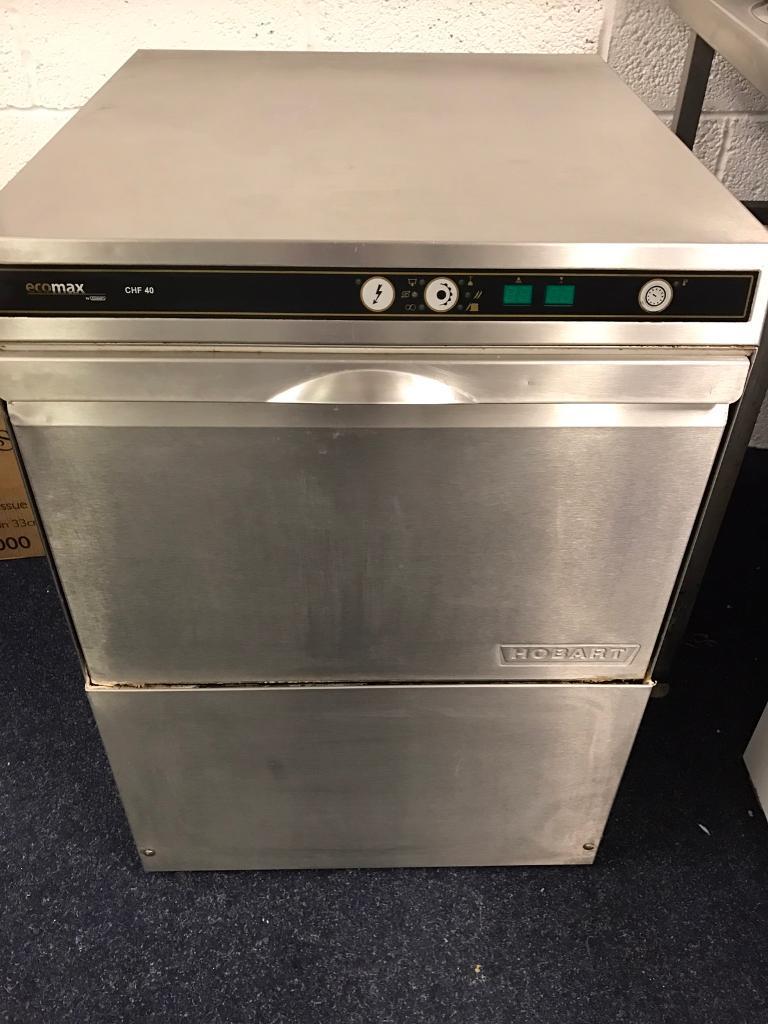 Hobart CHF 40 commercial dishwasher silver in Derby