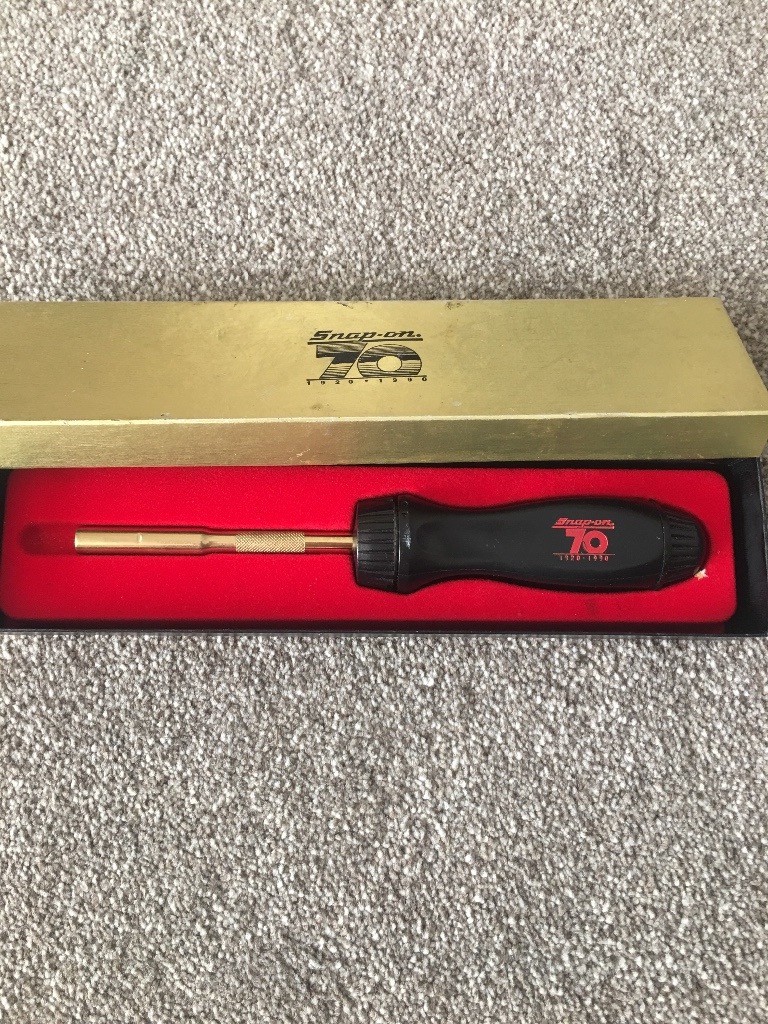 Snap on tools ratcheting screwdriver 70th anniversary 19201990 in