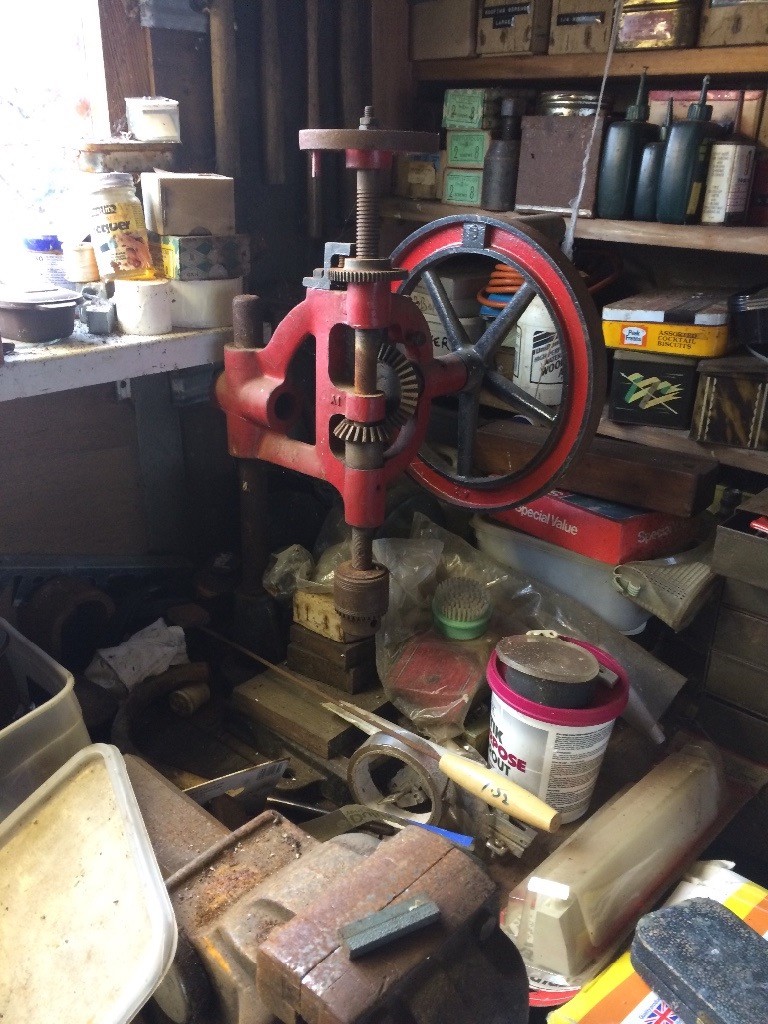 Vintage Manual Cast Iron Pillar Drill in South East London, London