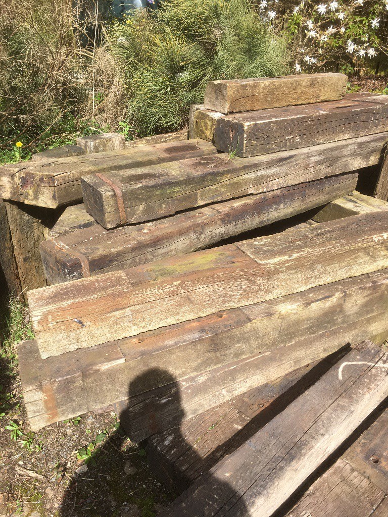 Railway Sleepers x 25. All Genuine Oak Reclaimed. in Newtownards