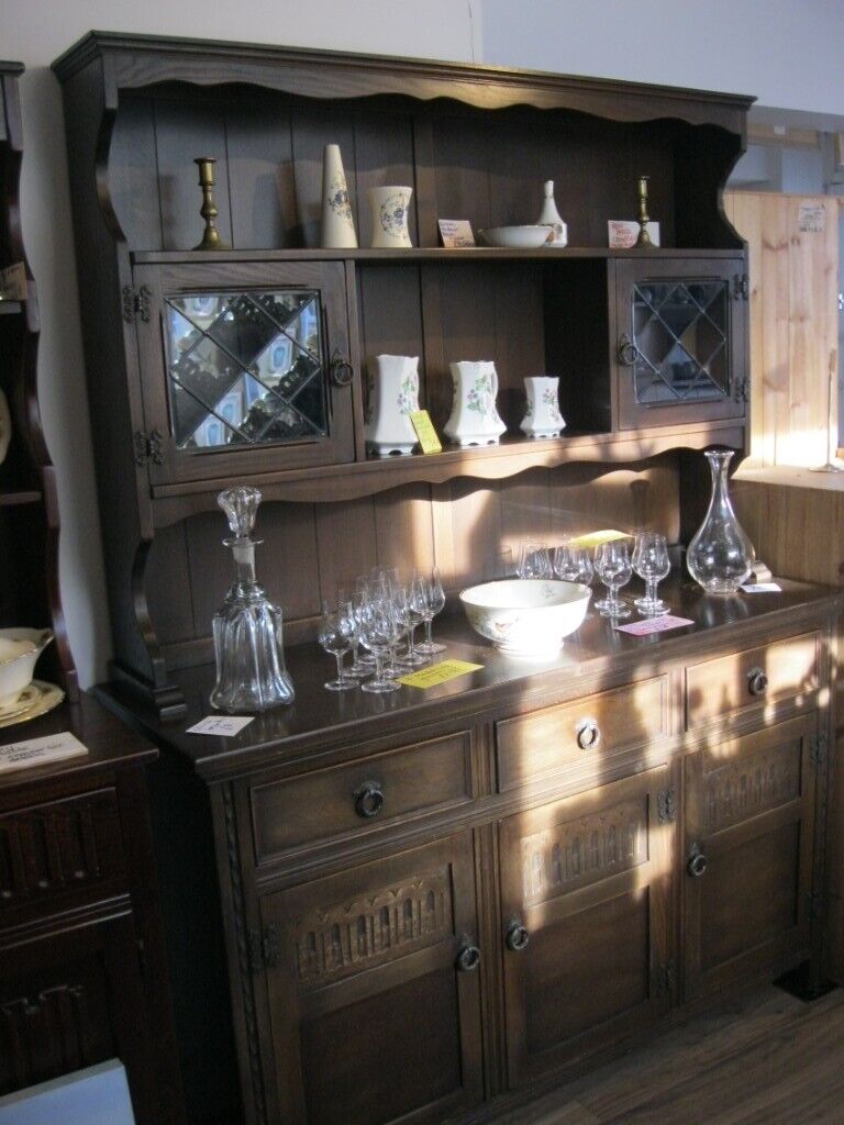 Ornate Old Charm Welsh Dresser Top Detachable