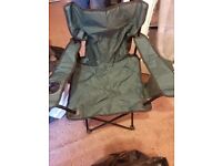 3 camping/fishing folding chairs 