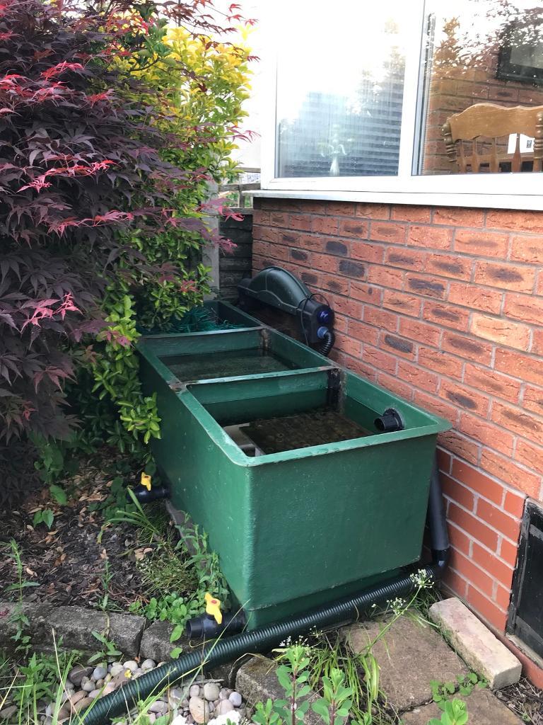 Large koi pond filter filtration system inc pump UV in Kidderminster