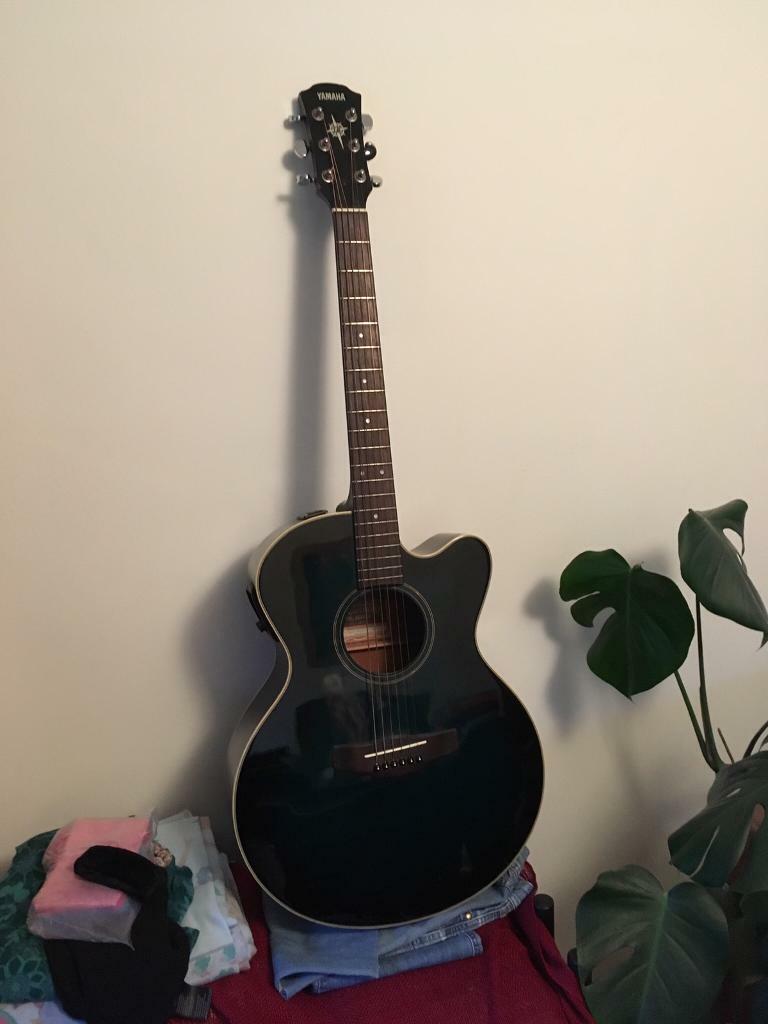 Yamaha CPX5 TBB Compass Series Electro Acoustic Guitar in Midnight Blue Semi Acoustic in Bath