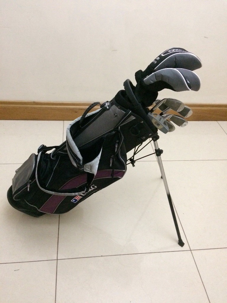 US Kids Golf Full Set Junior Clubs 54” Height Maroon including